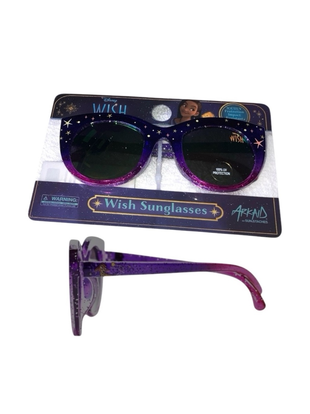 Disney Wish Purple Glitter Sunglasses